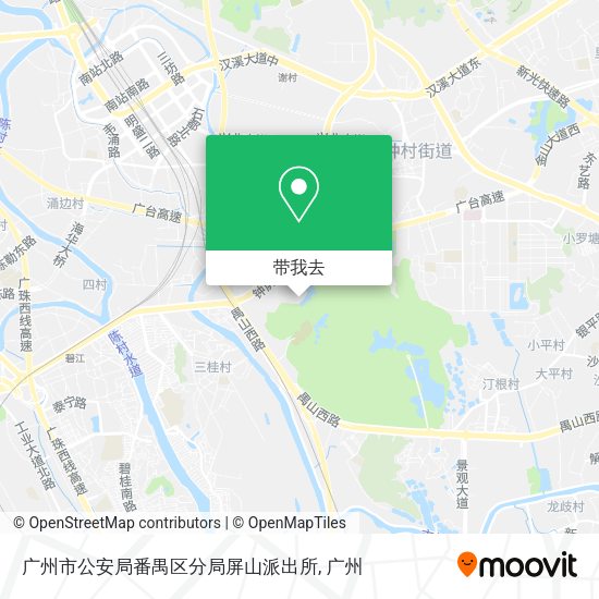 广州市公安局番禺区分局屏山派出所地图