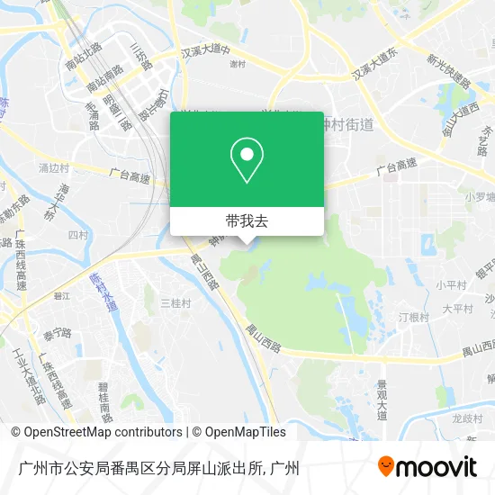 广州市公安局番禺区分局屏山派出所地图