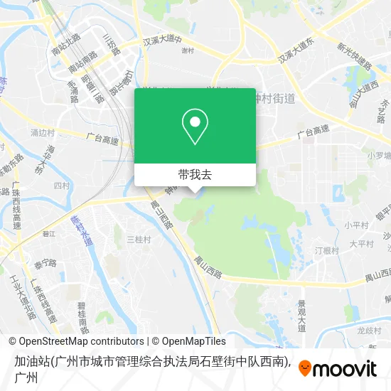加油站(广州市城市管理综合执法局石壁街中队西南)地图