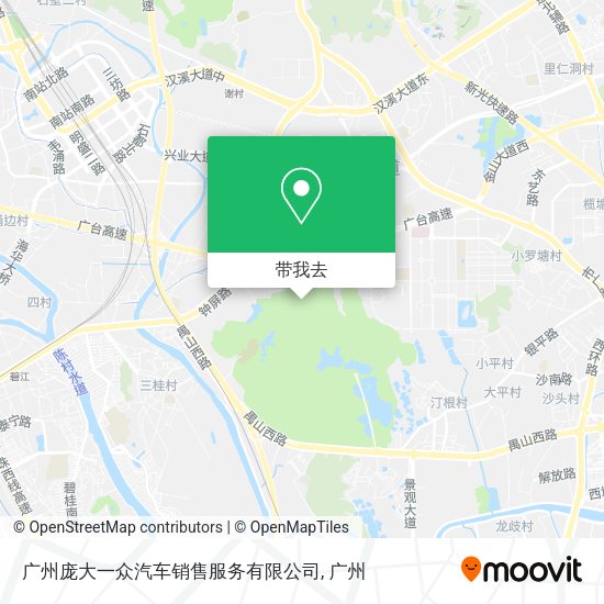 广州庞大一众汽车销售服务有限公司地图