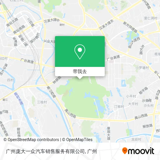广州庞大一众汽车销售服务有限公司地图
