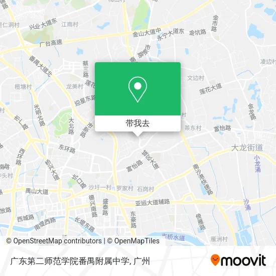 广东第二师范学院番禺附属中学地图