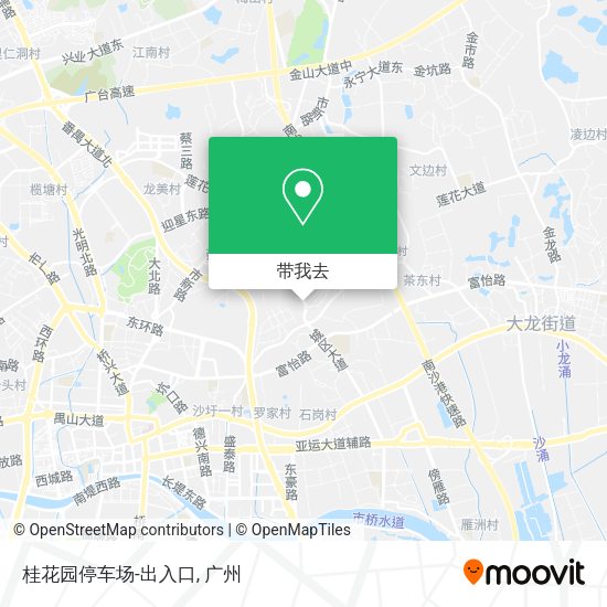 桂花园停车场-出入口地图
