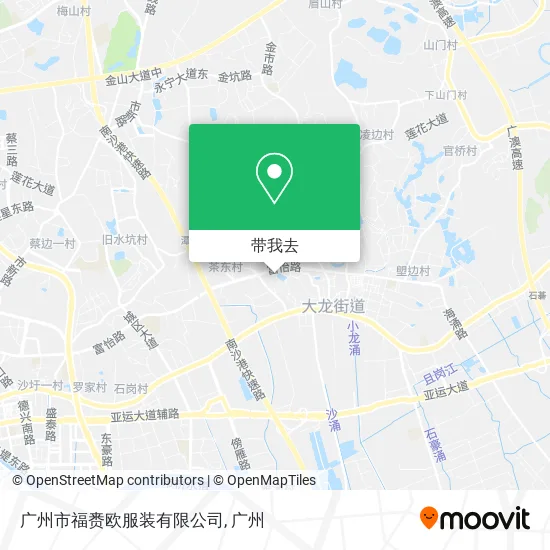 广州市福赉欧服装有限公司地图