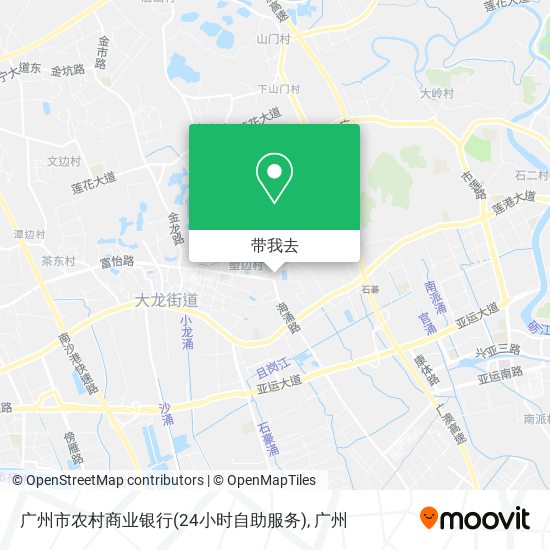 广州市农村商业银行(24小时自助服务)地图