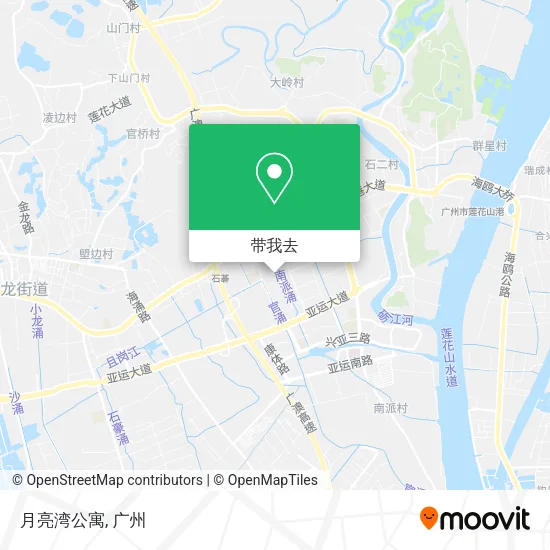 月亮湾公寓地图