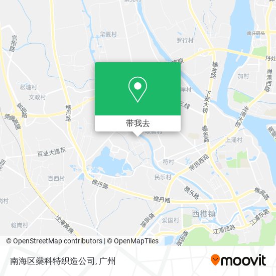 南海区燊科特织造公司地图