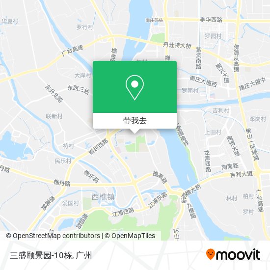 三盛颐景园-10栋地图