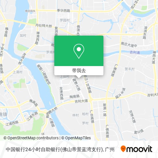 中国银行24小时自助银行(佛山帝景蓝湾支行)地图