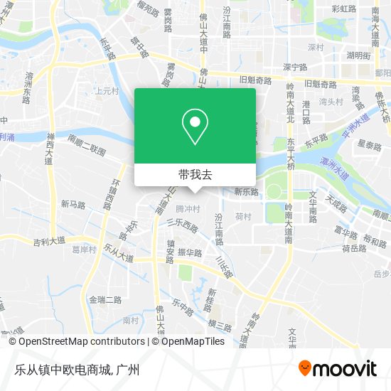 乐从镇中欧电商城地图