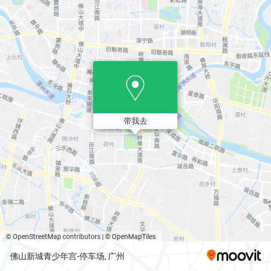 佛山新城青少年宫-停车场地图