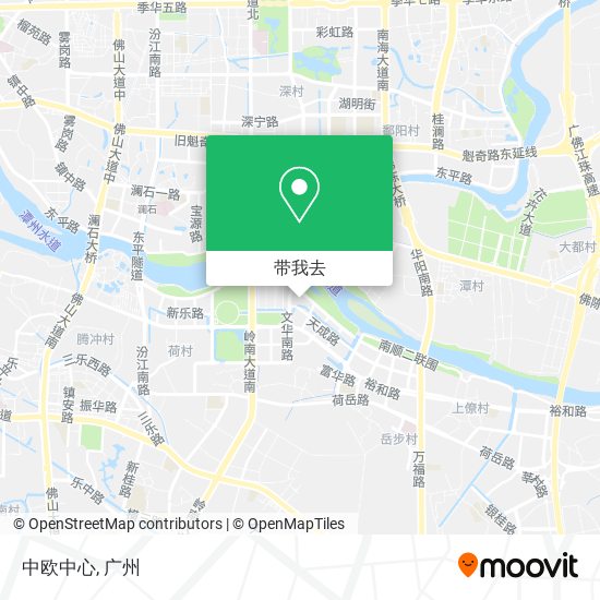 中欧中心地图