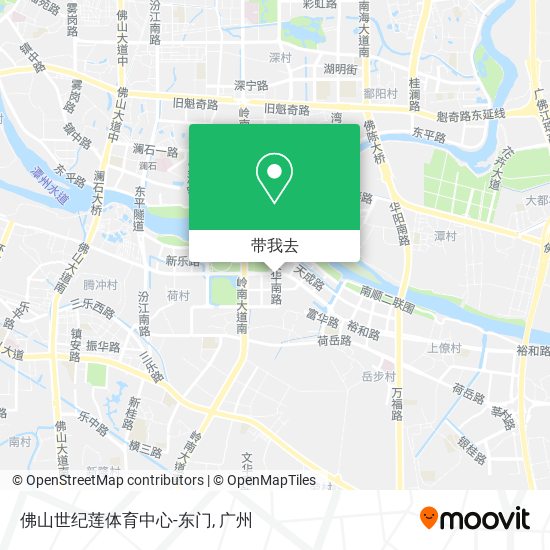 佛山世纪莲体育中心-东门地图
