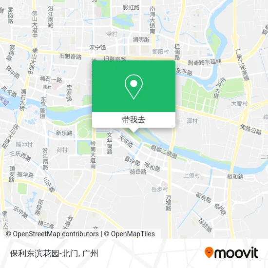 保利东滨花园-北门地图