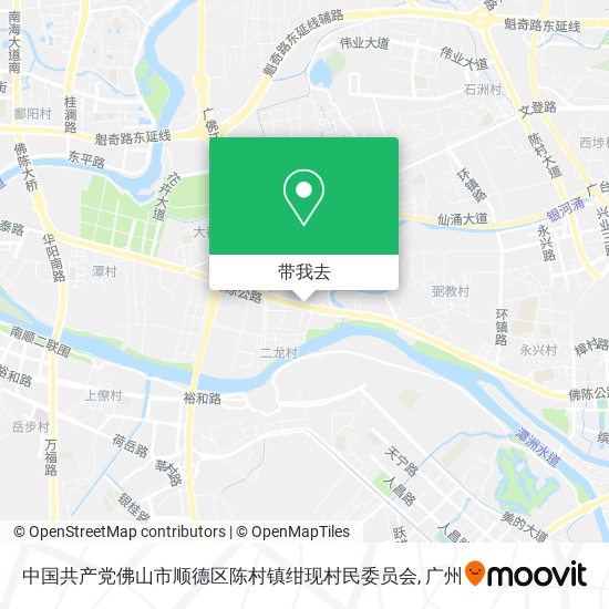 中国共产党佛山市顺德区陈村镇绀现村民委员会地图