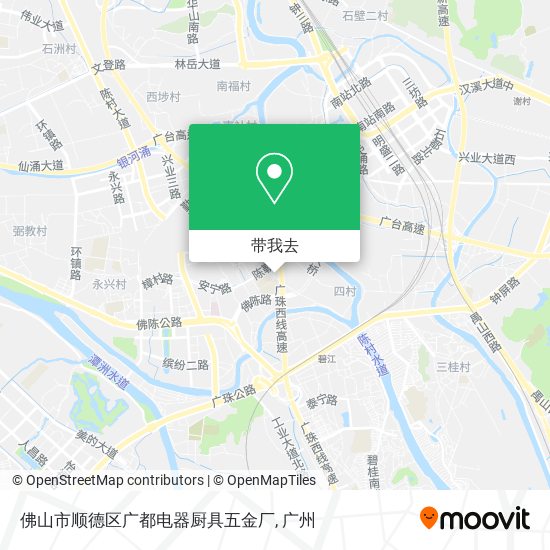 佛山市顺德区广都电器厨具五金厂地图