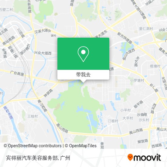 宾得丽汽车美容服务部地图