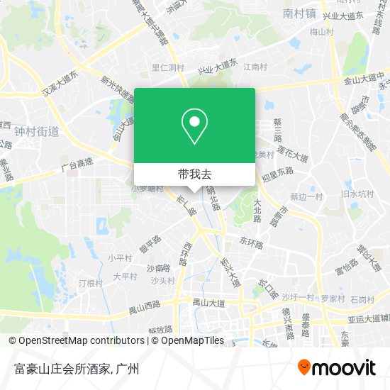富豪山庄会所酒家地图