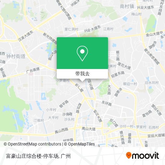 富豪山庄综合楼-停车场地图