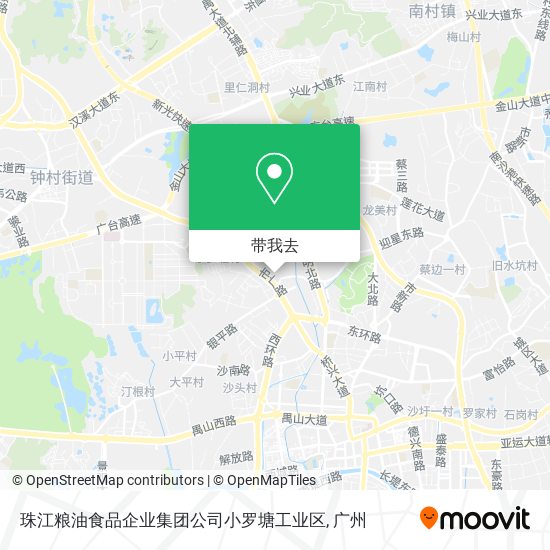 珠江粮油食品企业集团公司小罗塘工业区地图