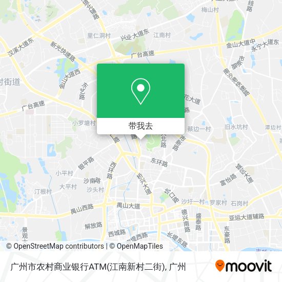 广州市农村商业银行ATM(江南新村二街)地图