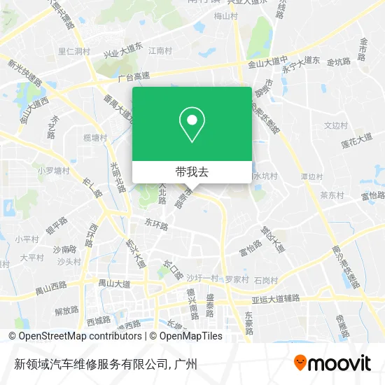 新领域汽车维修服务有限公司地图