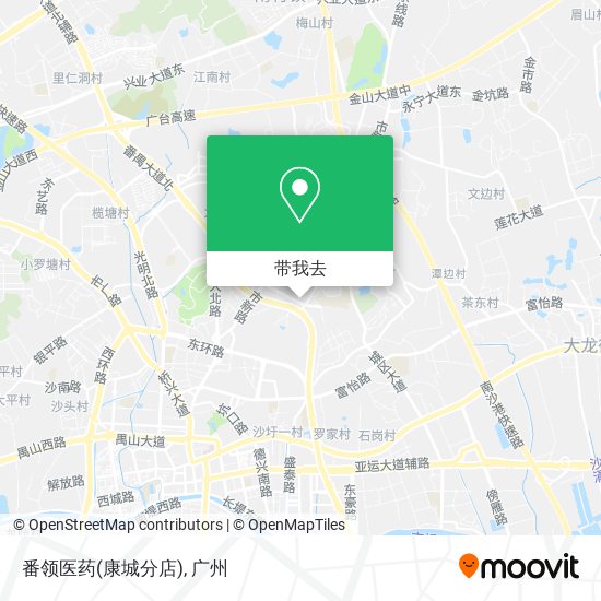 番领医药(康城分店)地图