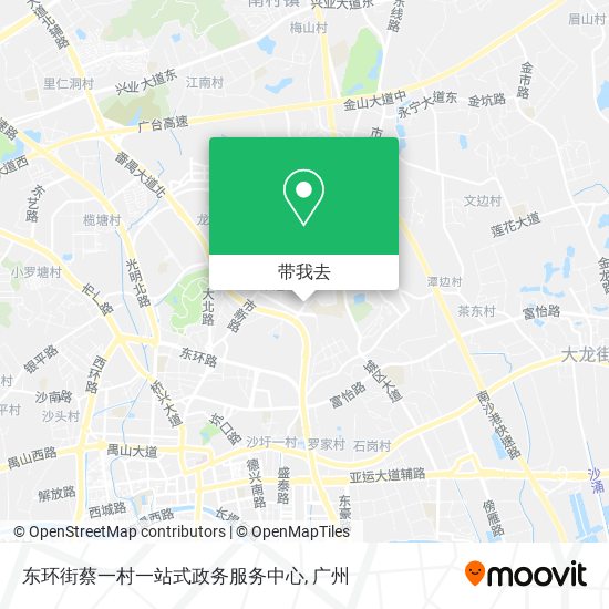 东环街蔡一村一站式政务服务中心地图