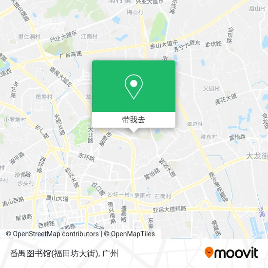 番禺图书馆(福田坊大街)地图
