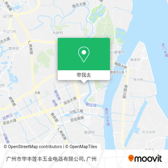 广州市华丰莲丰五金电器有限公司地图
