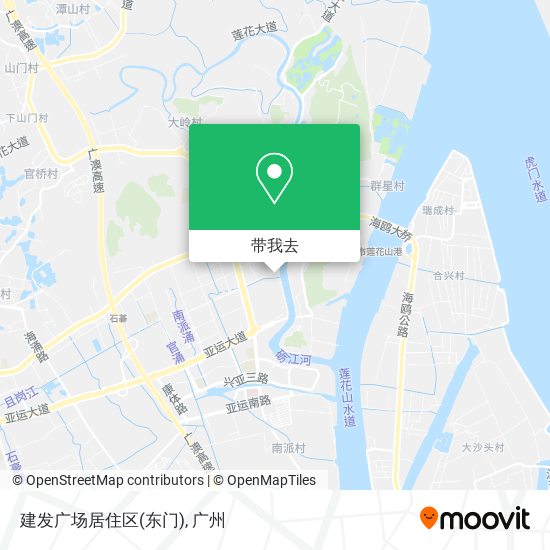 建发广场居住区(东门)地图