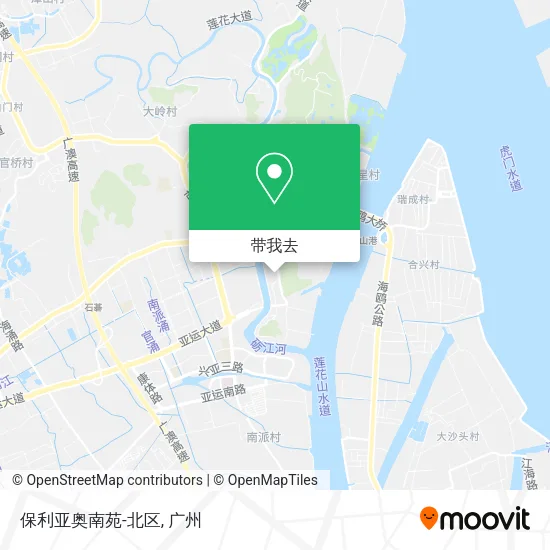 保利亚奥南苑-北区地图