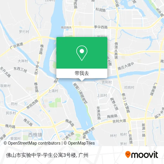 佛山市实验中学-学生公寓3号楼地图