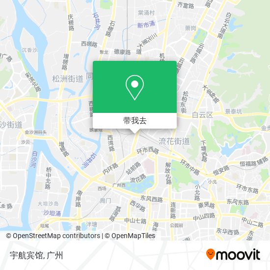 宇航宾馆地图
