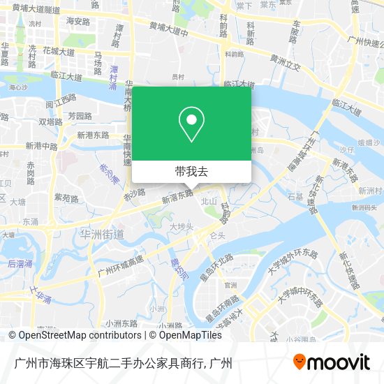 广州市海珠区宇航二手办公家具商行地图