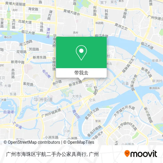 广州市海珠区宇航二手办公家具商行地图