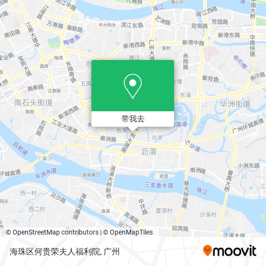 海珠区何贵荣夫人福利院地图