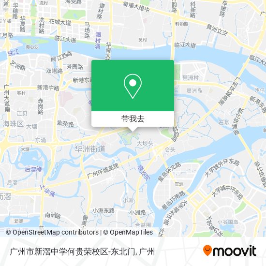 广州市新滘中学何贵荣校区-东北门地图
