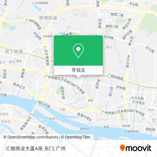汇顺商业大厦A座-东门地图