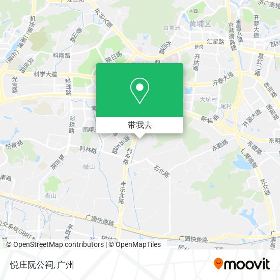 悦庄阮公祠地图