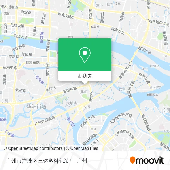 广州市海珠区三达塑料包装厂地图