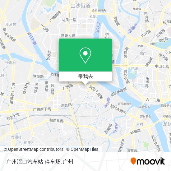 广州滘口汽车站-停车场地图
