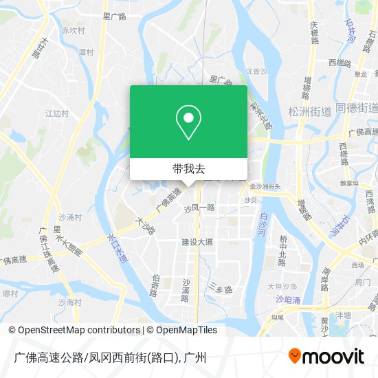 广佛高速公路/凤冈西前街(路口)地图