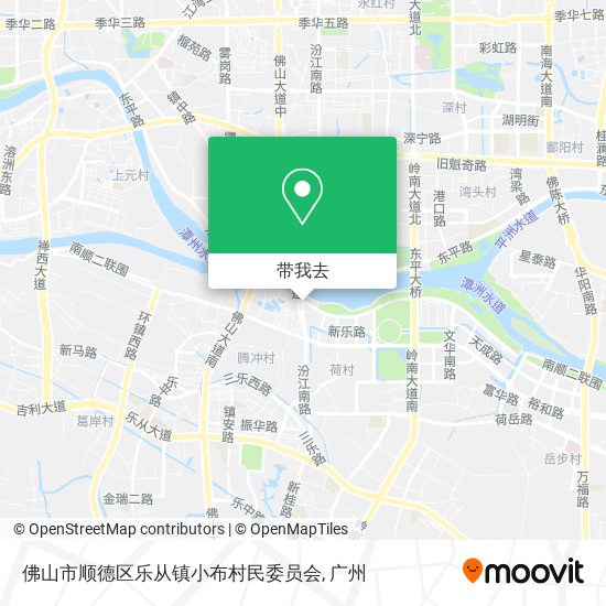 佛山市顺德区乐从镇小布村民委员会地图
