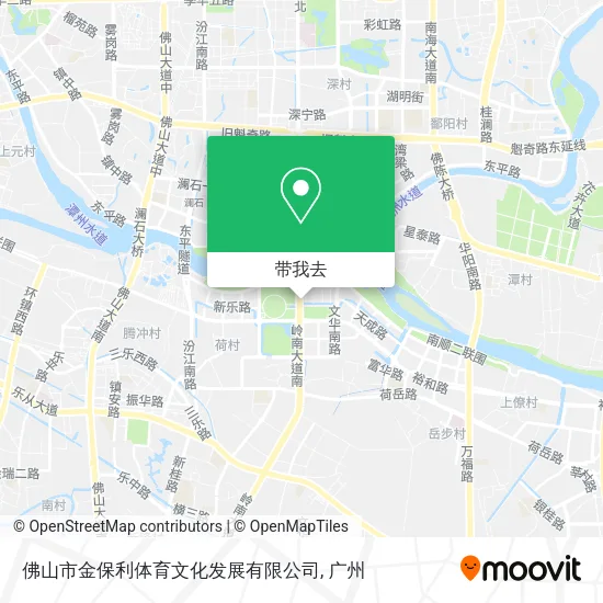 佛山市金保利体育文化发展有限公司地图