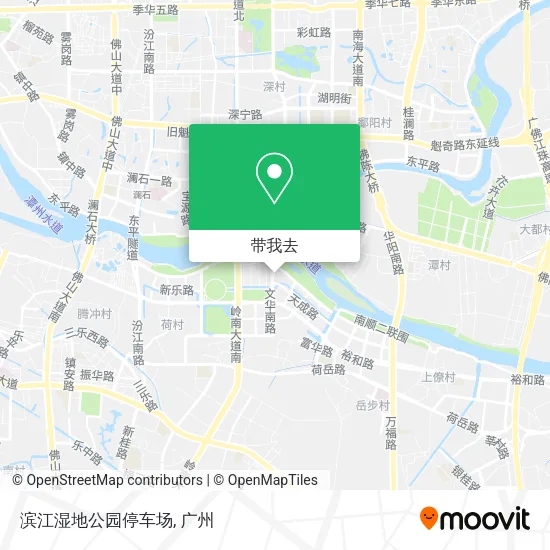 滨江湿地公园停车场地图