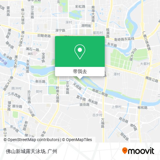 佛山新城露天泳场地图