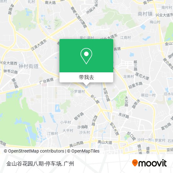 金山谷花园八期-停车场地图