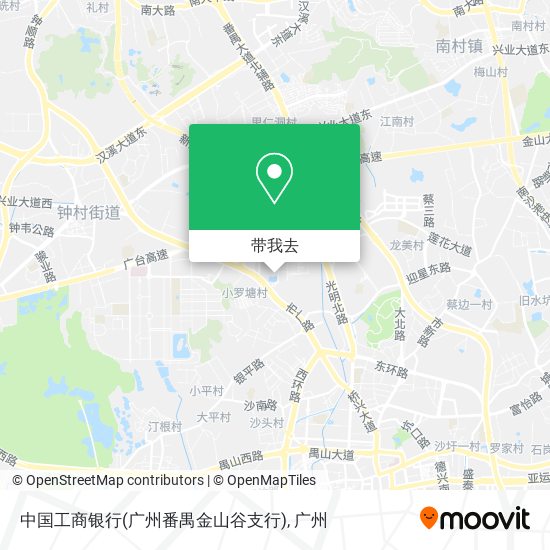 中国工商银行(广州番禺金山谷支行)地图