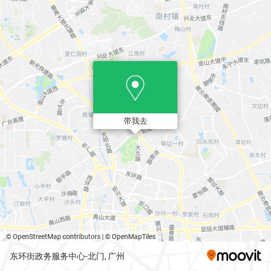 东环街政务服务中心-北门地图